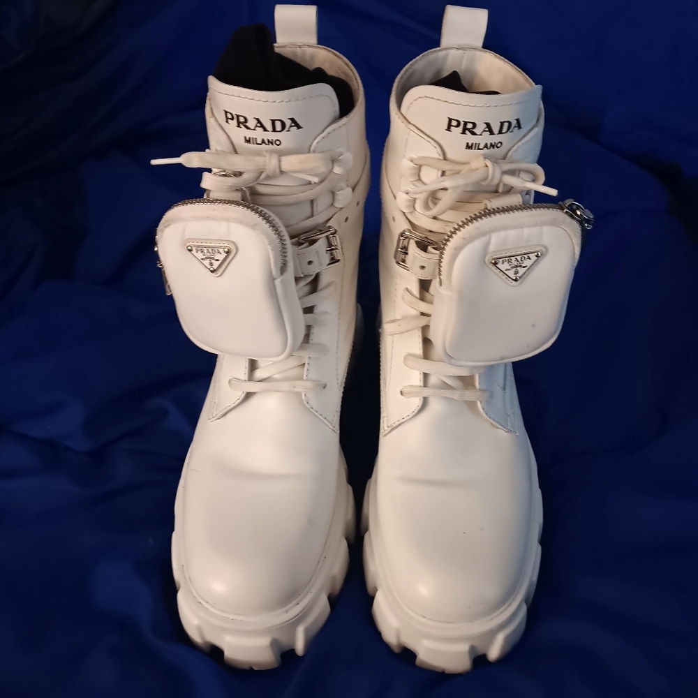 Prada Monolith Combat Boots - Picture 2 of 10